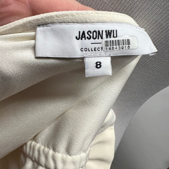 Jason Wu Sleeveless Ruffle Strap Cream Tank - Picture 5 of 5